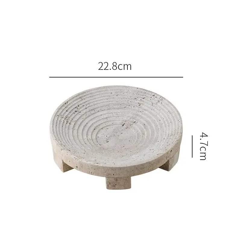 Vintage Huangdongshi Decorative Fruit Storage Tray
