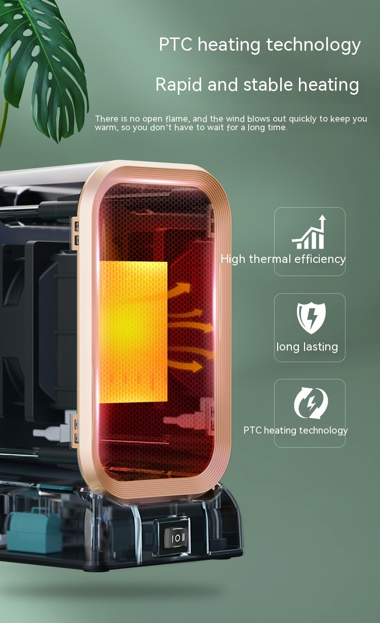 Radiateur Soufflant PTC 1000 W — Chauffage Compact et Sûr 15