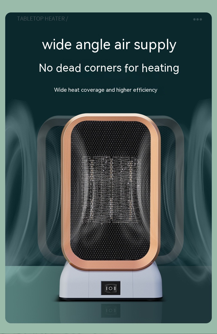 Radiateur Soufflant PTC 1000 W — Chauffage Compact et Sûr 12