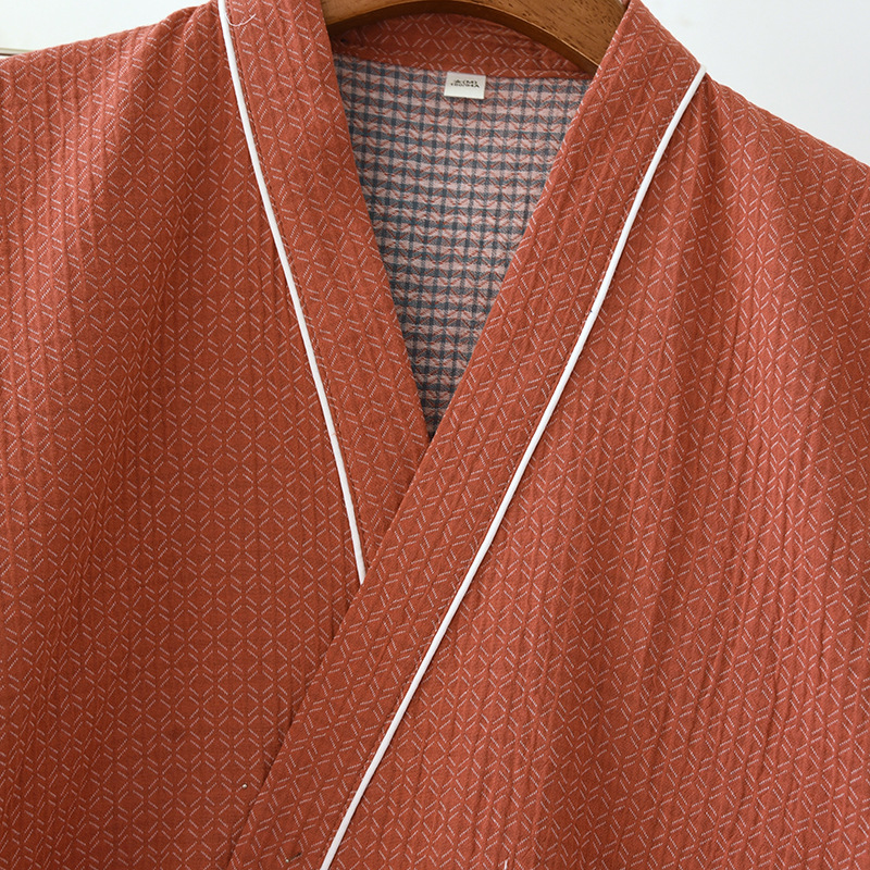 Title 7, Three-quarter Sleeve Kimono Cardigan Full Cotto...