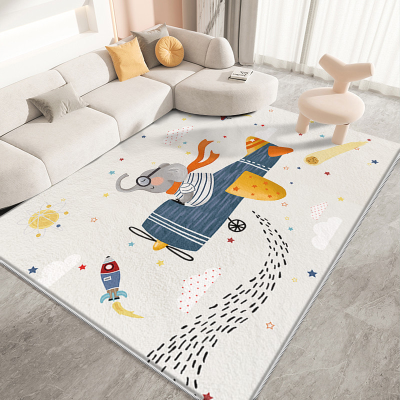 2401200300020321800 - Cartoon Carpet Wear-resistant Bedroom Bedside Blanket