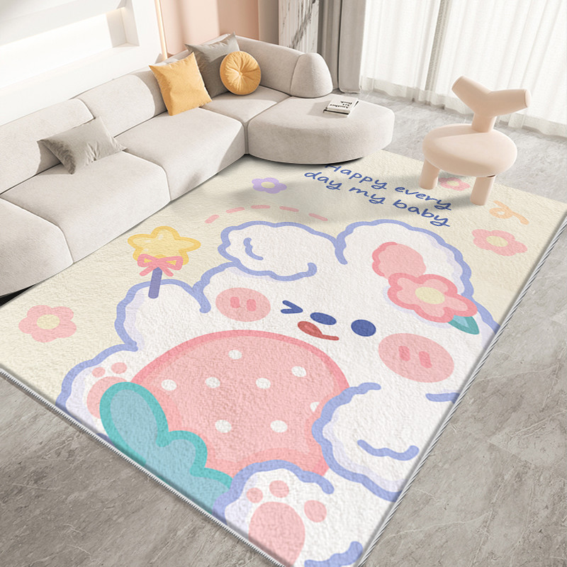 2401200300020322300 - Cartoon Carpet Wear-resistant Bedroom Bedside Blanket