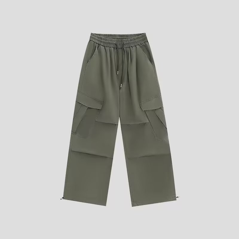 American Retro Workwear Casual Pants Loose