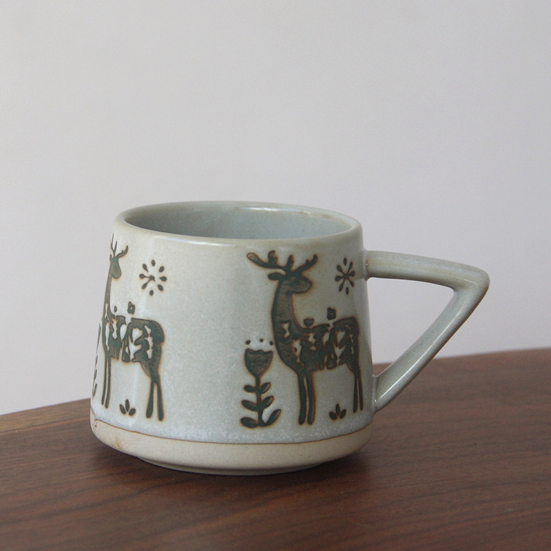 Title 4, Retro Ceramic Fambe Ear-hanging Coffee Cup