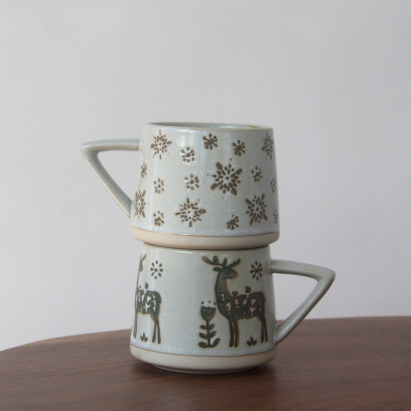 Title 9, Retro Ceramic Fambe Ear-hanging Coffee Cup