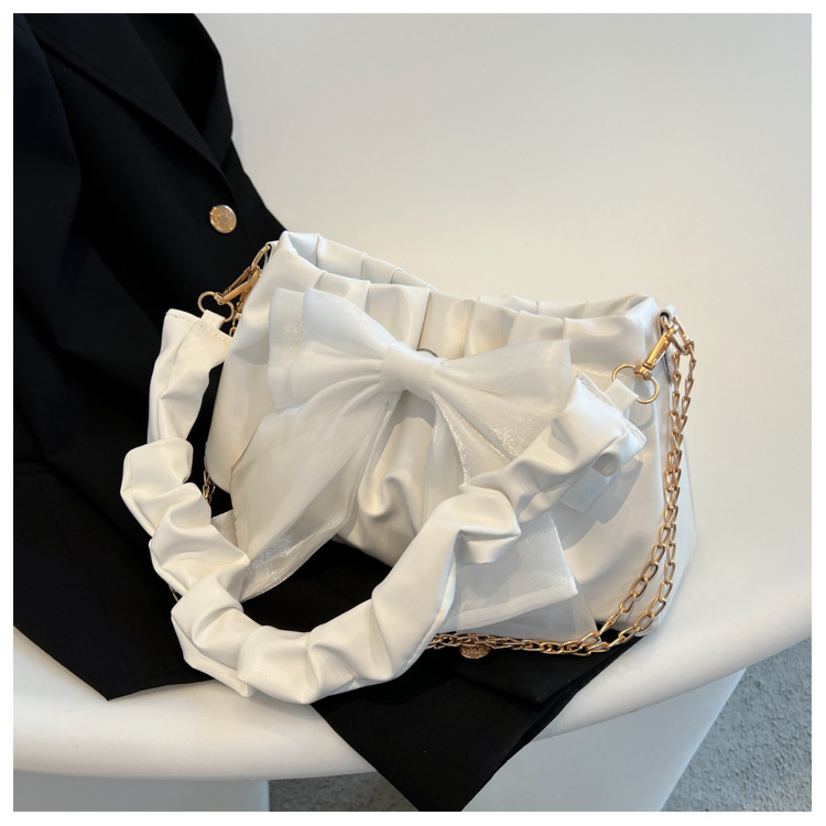 New Fashion Casual Chain Crossbody Cute Bow Shoulder Underarm Bag