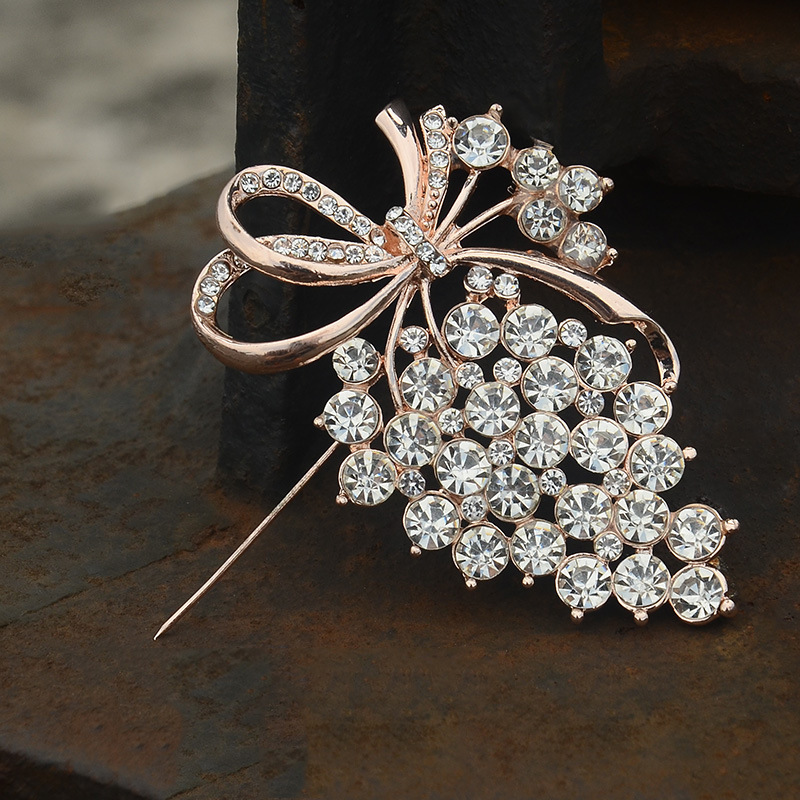 Women's Diamond Grape Brooch — foto 9