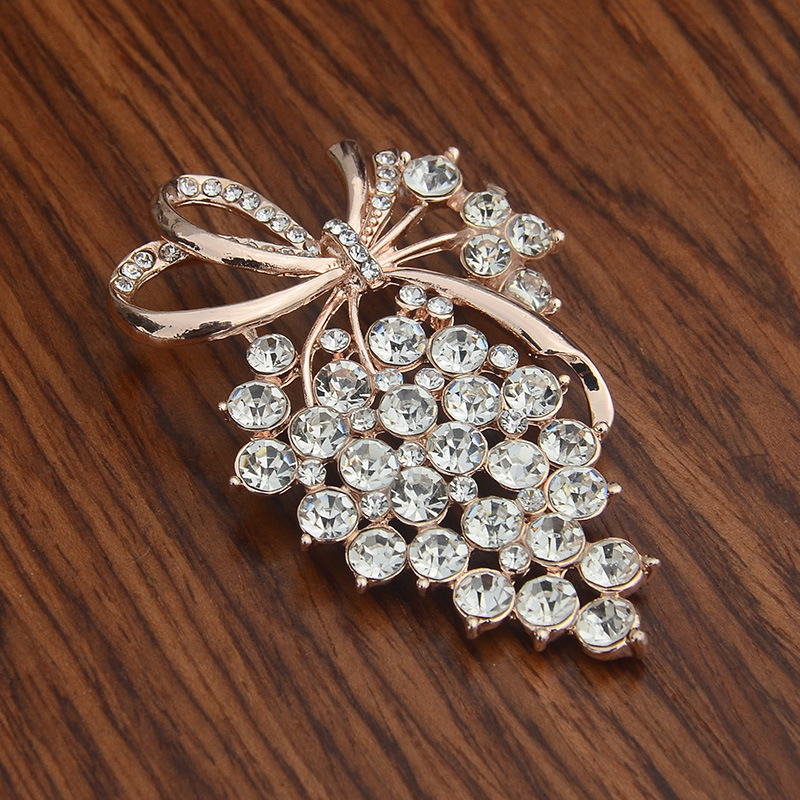 Women's Diamond Grape Brooch — foto 8