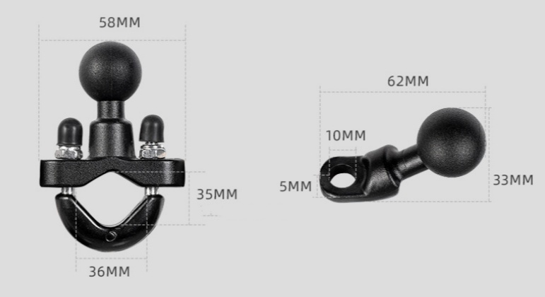 Motorcycle Shock Absorption Shockproof Mobile Phone Bracket Navigation Eight Claw - Image 5