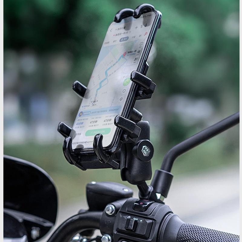 Motorcycle Shock Absorption Shockproof Mobile Phone Bracket Navigation Eight Claw - Image 14