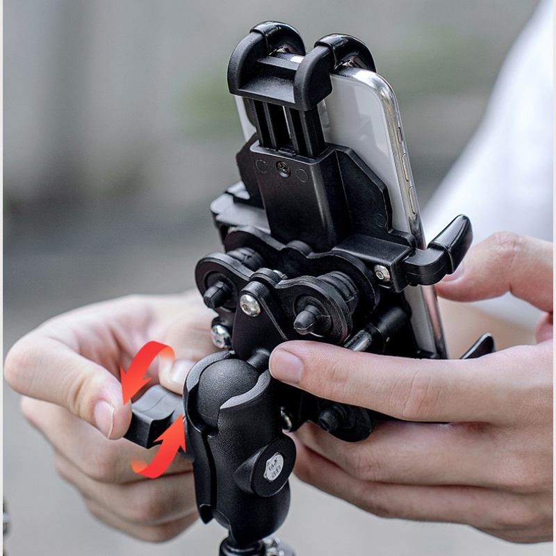 Motorcycle Shock Absorption Shockproof Mobile Phone Bracket Navigation Eight Claw - Image 2