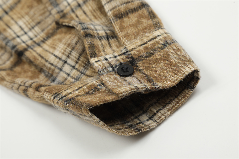 Old Fried Flower Burr Loose Casual Shirt