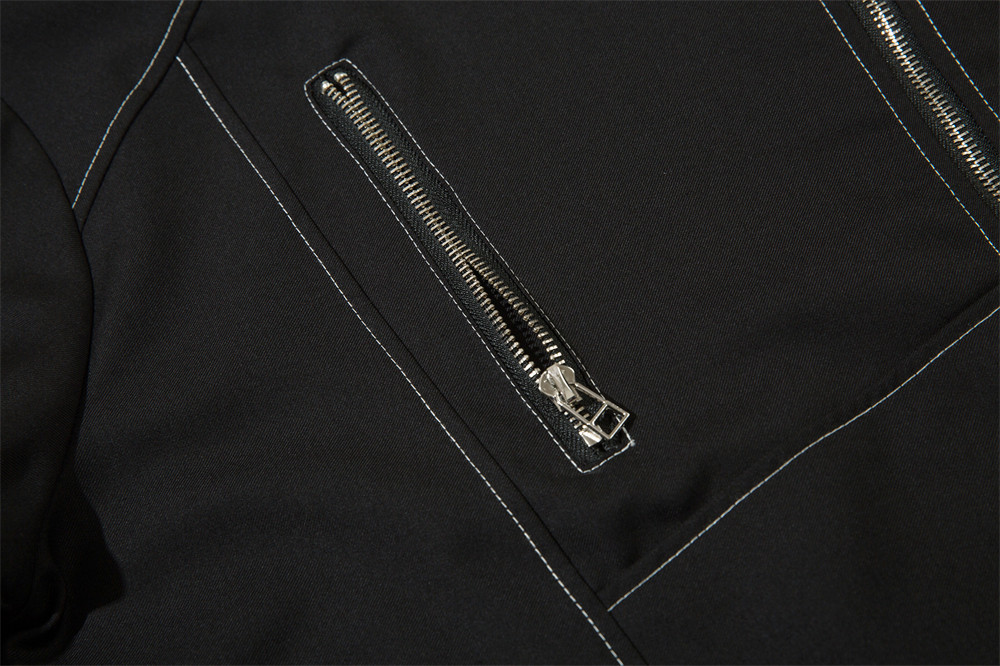 Loose Topstitching Lapel Shirt Coat