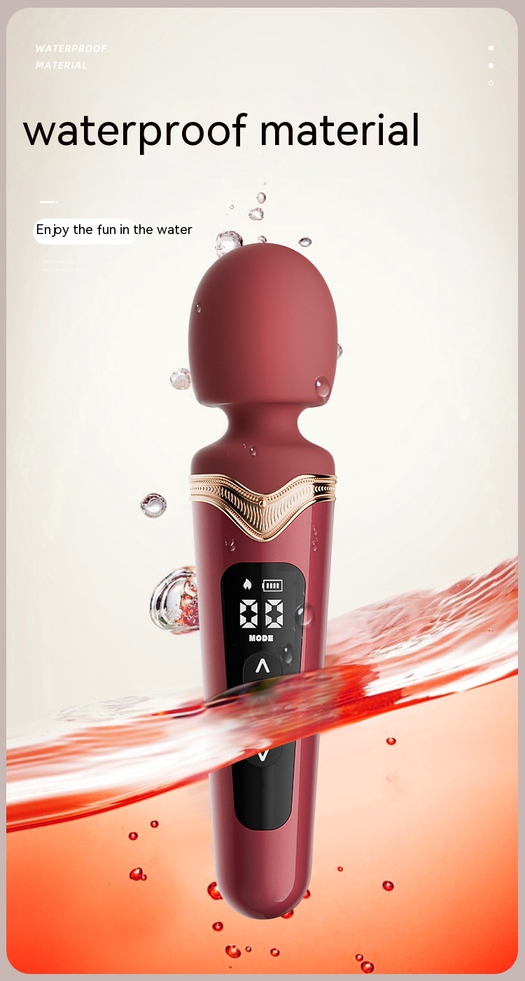 Powerful Shock Big Head AV Stick Women's Toy Multi-frequency Instant Climax Masturbation Device 9