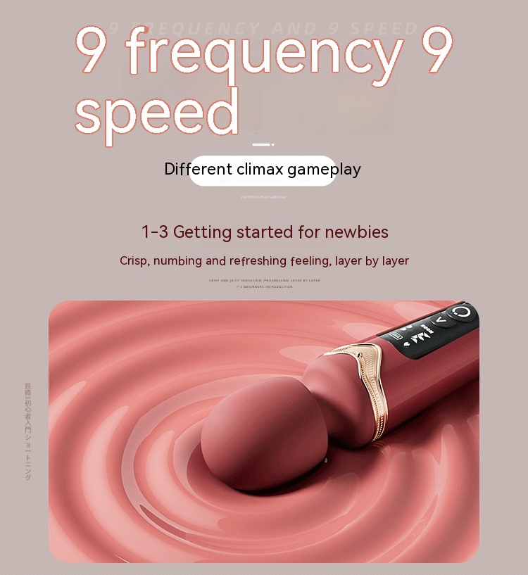 Powerful Shock Big Head AV Stick Women's Toy Multi-frequency Instant Climax Masturbation Device 18