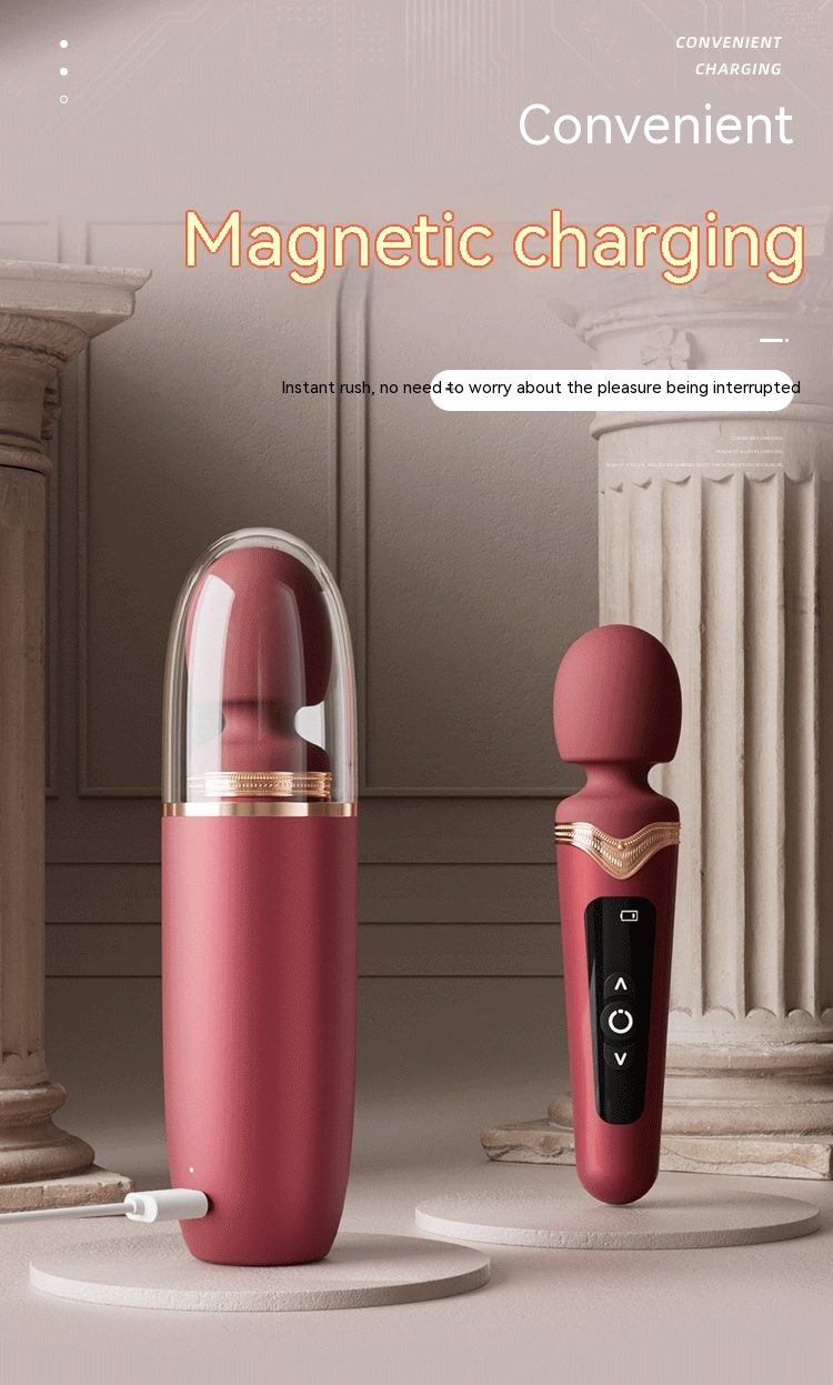 Powerful Shock Big Head AV Stick Women's Toy Multi-frequency Instant Climax Masturbation Device 21