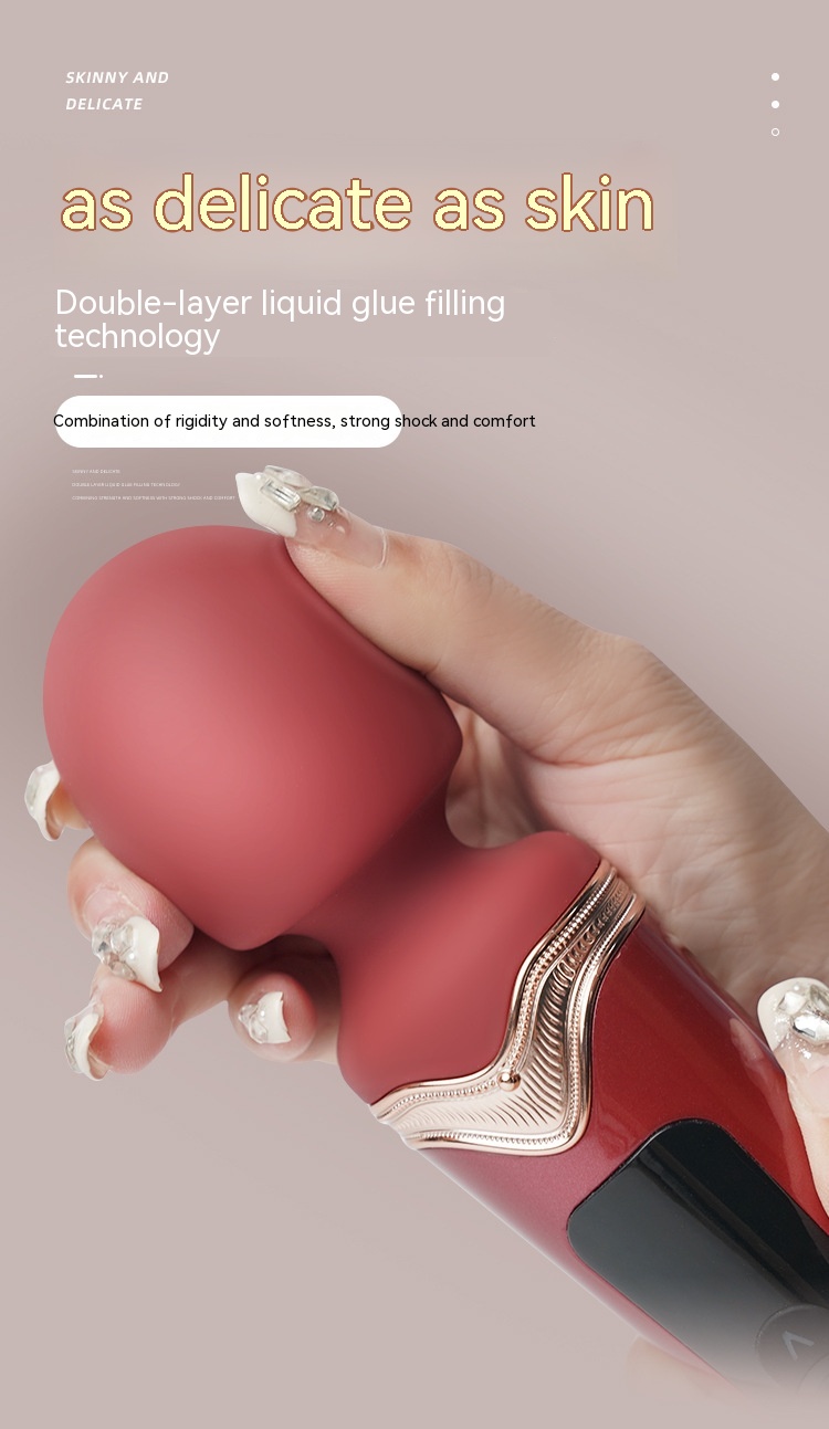 Powerful Shock Big Head AV Stick Women's Toy Multi-frequency Instant Climax Masturbation Device 22