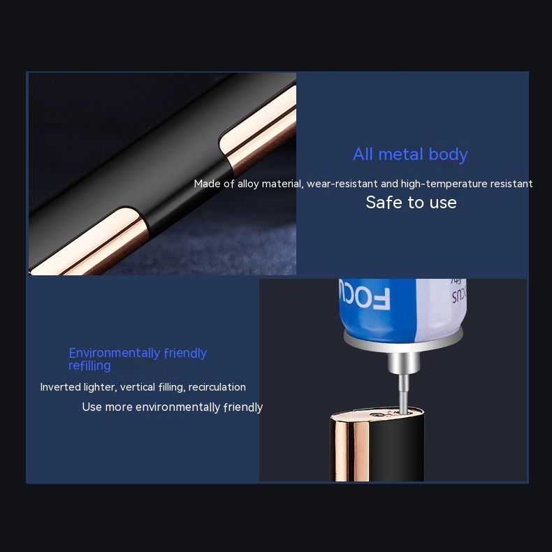 Lightweight Direct Punch Red Flame Lighter 14