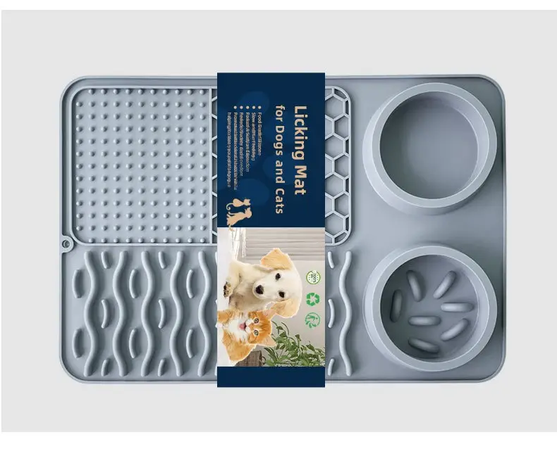 Pet Multi-functional Silicone Plate Non-slip Leak-proof