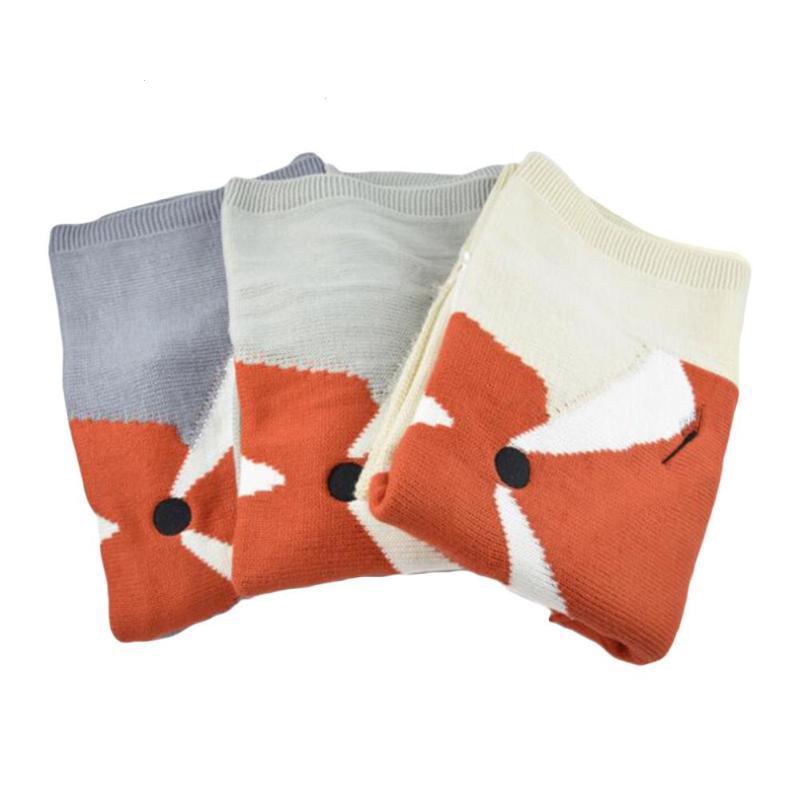 2401230811540326900 - Fox Knitted Blanket Three-dimensional Children's Blanket Children