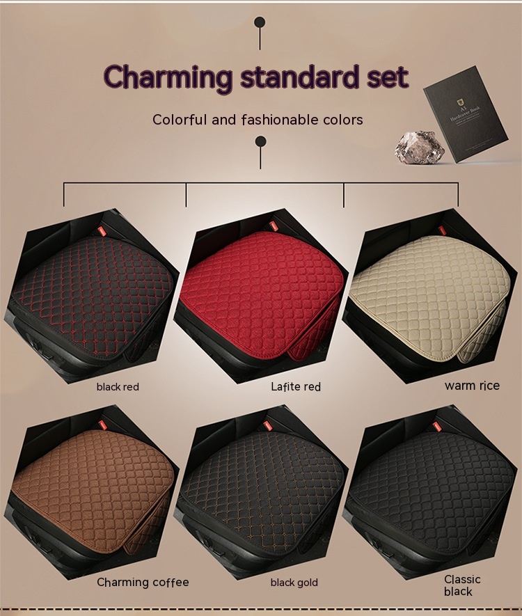 Linen Car Seat Cushion Universal Car Cushion 22