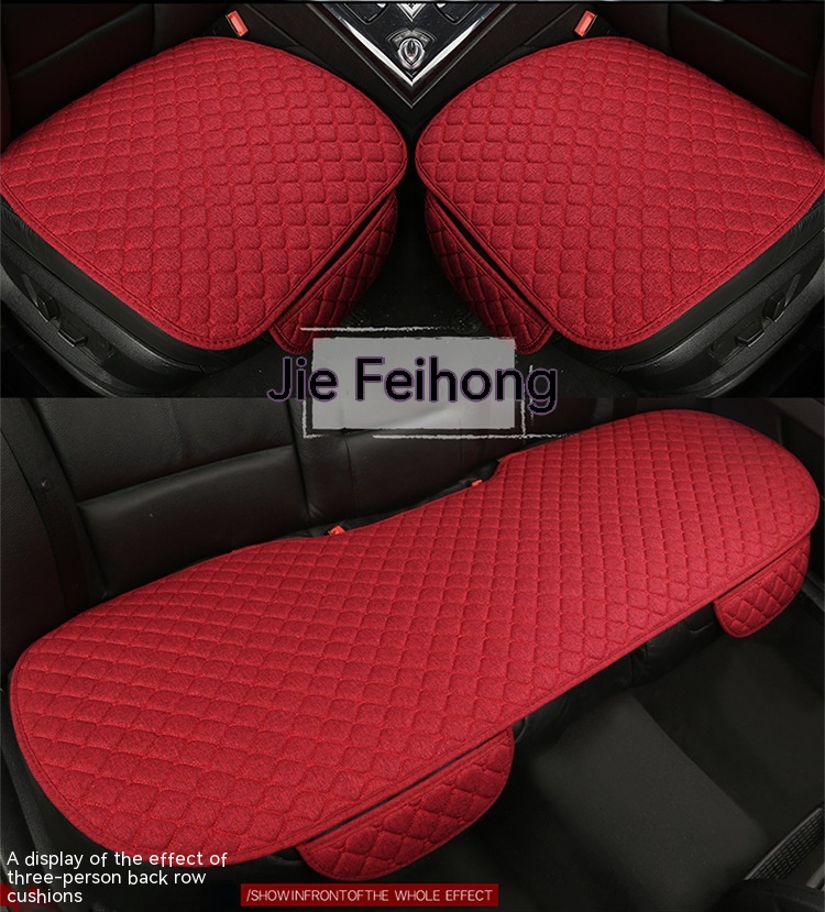 Linen Car Seat Cushion Universal Car Cushion 31