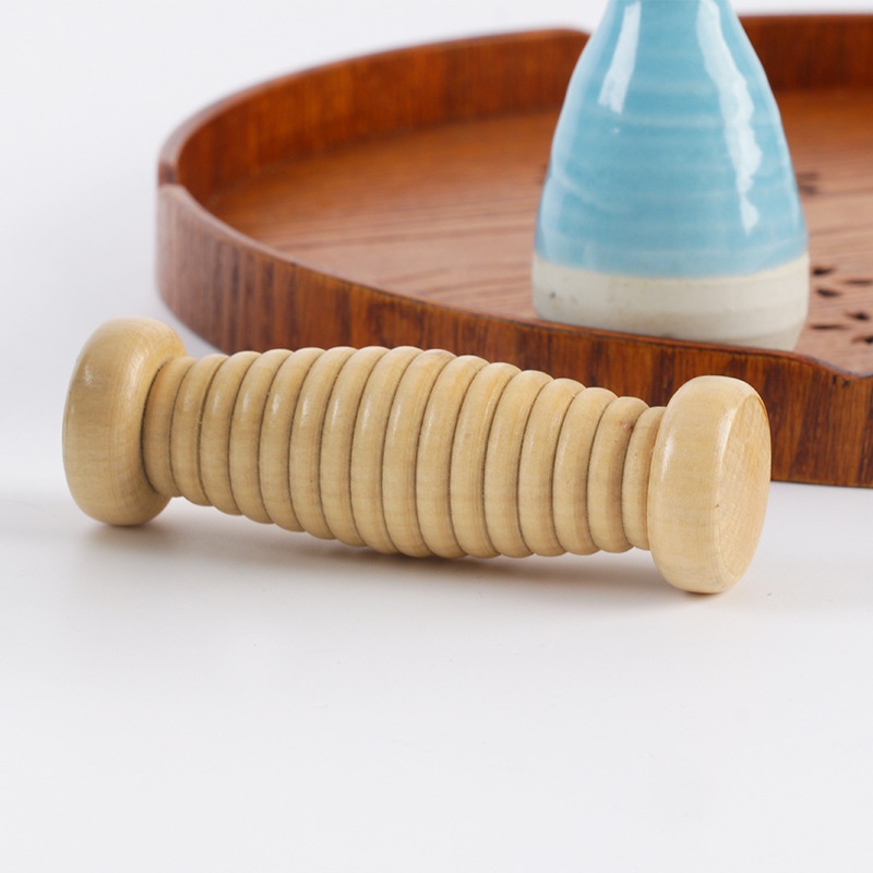 Wood Stick Abdominal Leg Fitness Yoga Roller 22