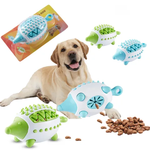 Phedgehog Shape Dog Toy Leaking Food Toys for Small