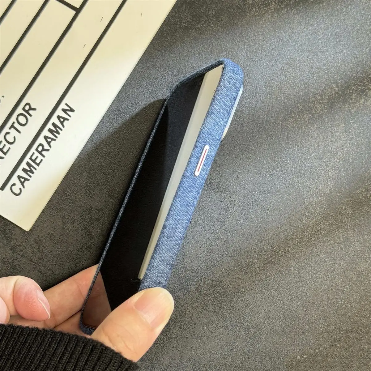 Phone Case Retro Linen Magnetic Drop-resistant Protective Case
