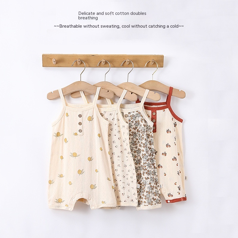 Baby Jumpsuit Summer Thin Knitted Camisole