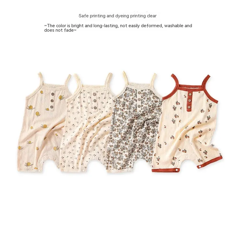 Baby Jumpsuit Summer Thin Knitted Camisole