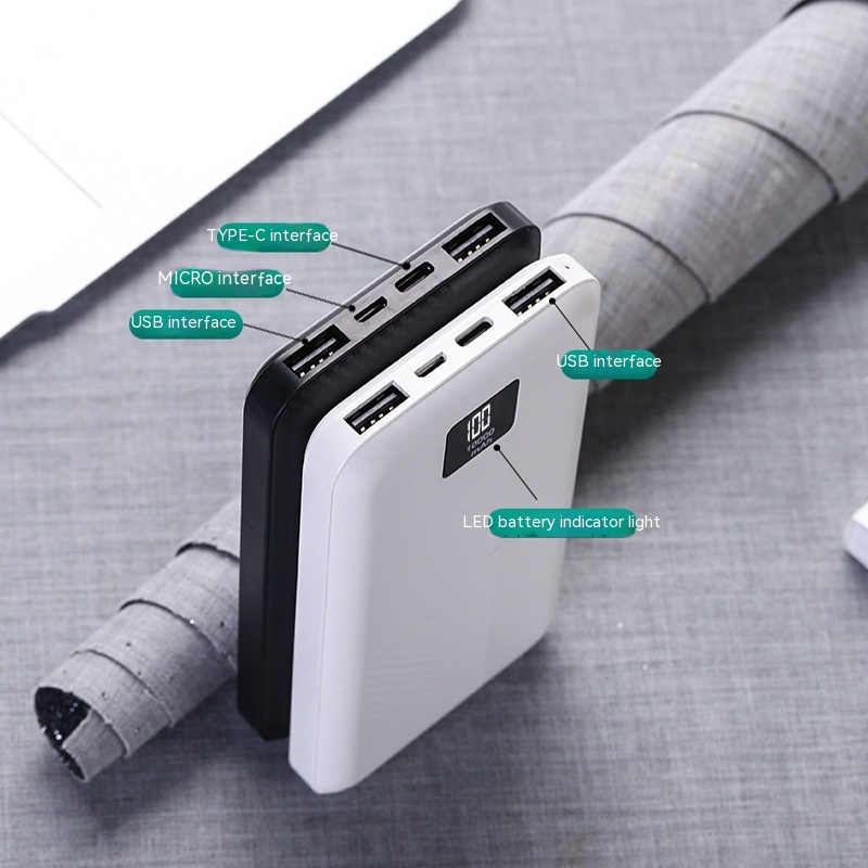 Power Bank Light Display Screen Display Vest Coat Ultra-thin Portable Power Source 11