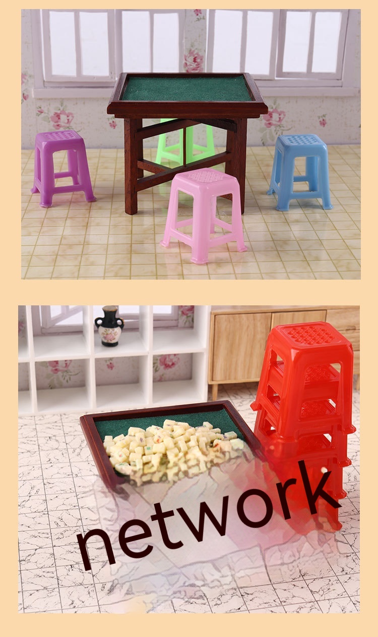 Title 2, Miniatura Candy Toy Mahjong Mesa Silla Mini Mod...