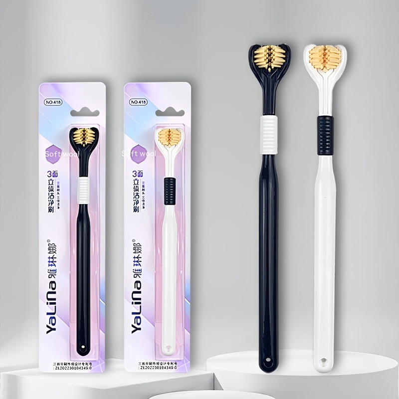 Three-side Oral Efficient Cleaning Adult Home Use Soft-bristle Toothbrush