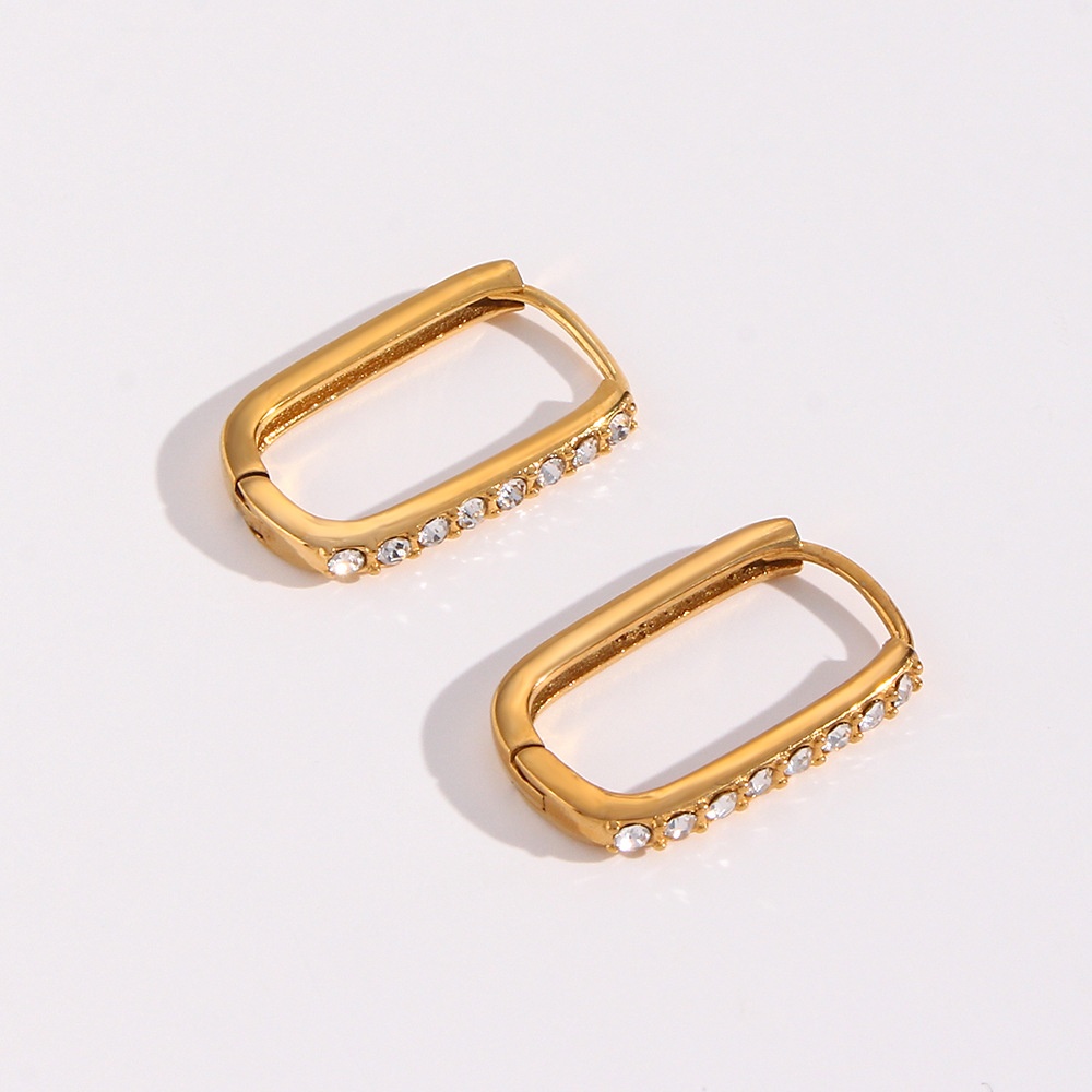 Title 7, Maya Gold Hoop Earrings