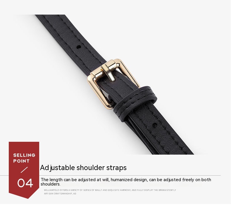 Women's Leather Mini Women's Bag Classic Mobile Phone Bag Messenger Bag 15