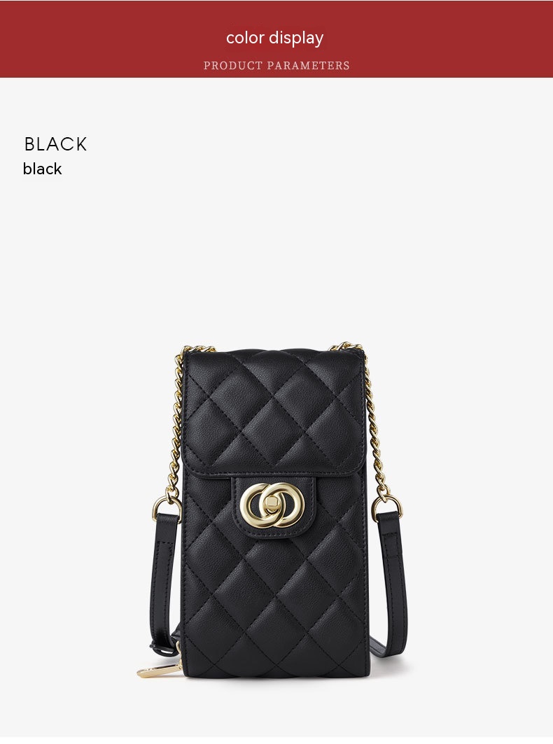 Women's Leather Mini Women's Bag Classic Mobile Phone Bag Messenger Bag 17