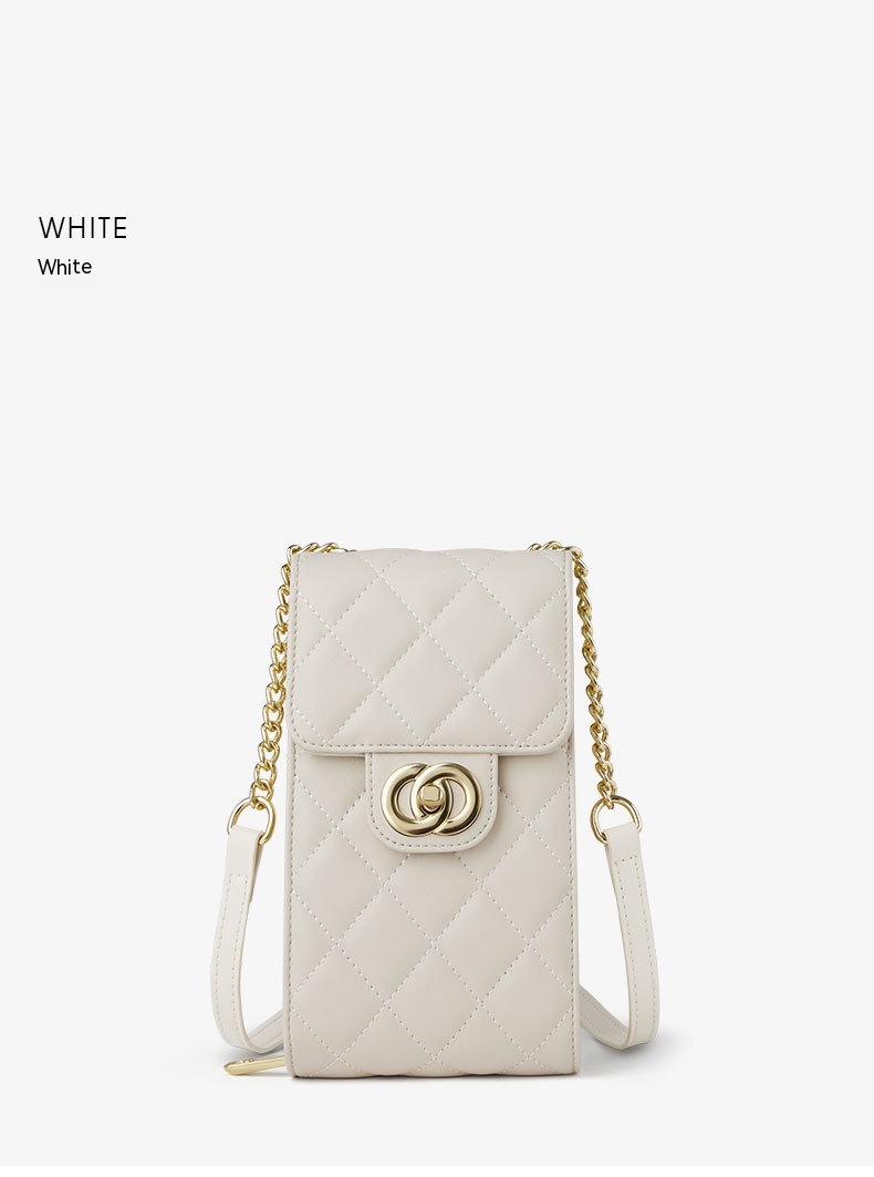 Women's Leather Mini Women's Bag Classic Mobile Phone Bag Messenger Bag 18