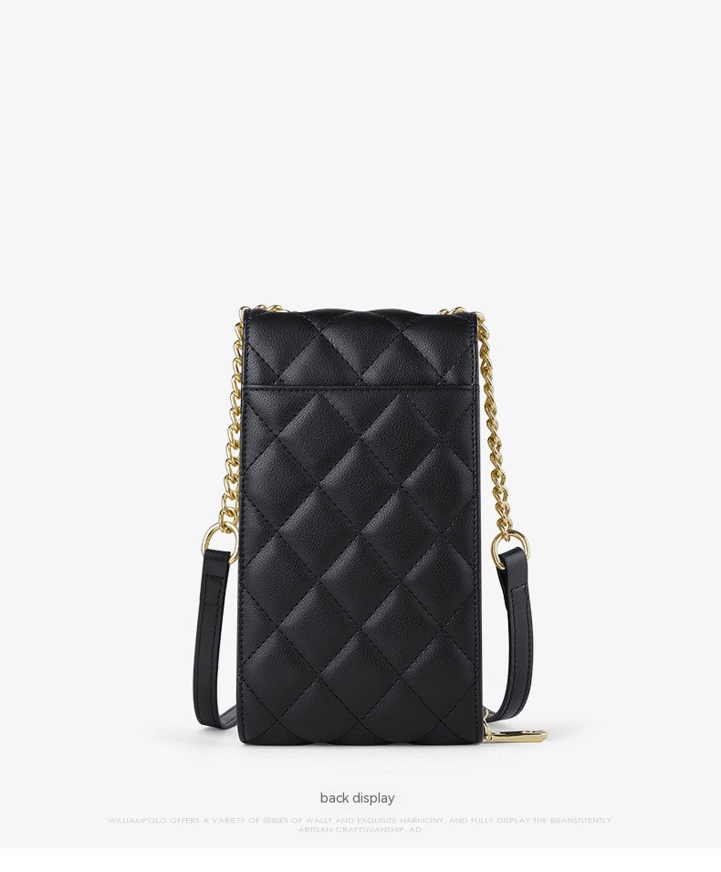 Women's Leather Mini Women's Bag Classic Mobile Phone Bag Messenger Bag 20