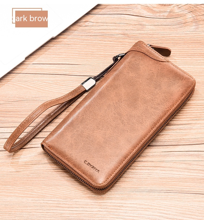 Multifunctional Men's Long Zip Wallet - Image 10