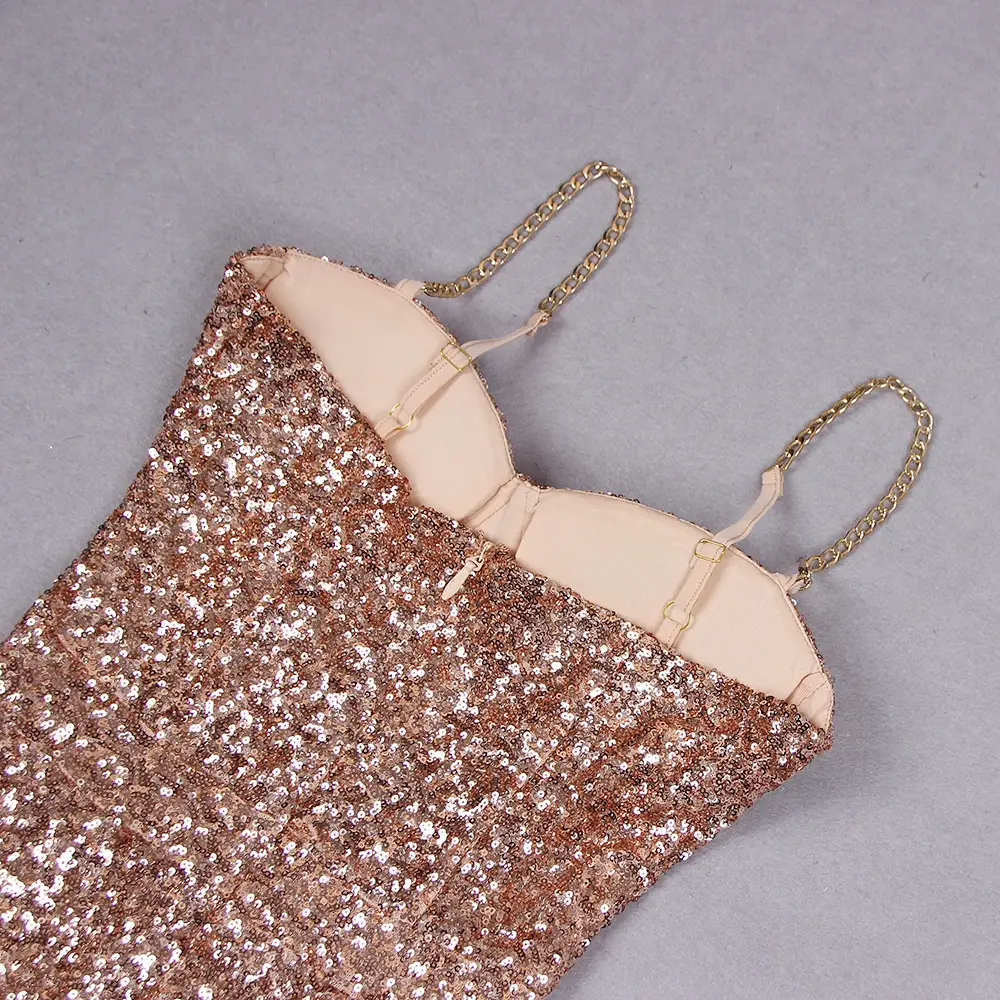 Fashion Women's Sequin Sling Tube Top Jumpsuit