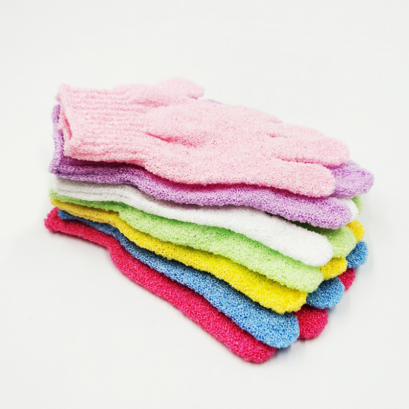 Title 4, Household Bath Candy-colored Five-finger Gloves