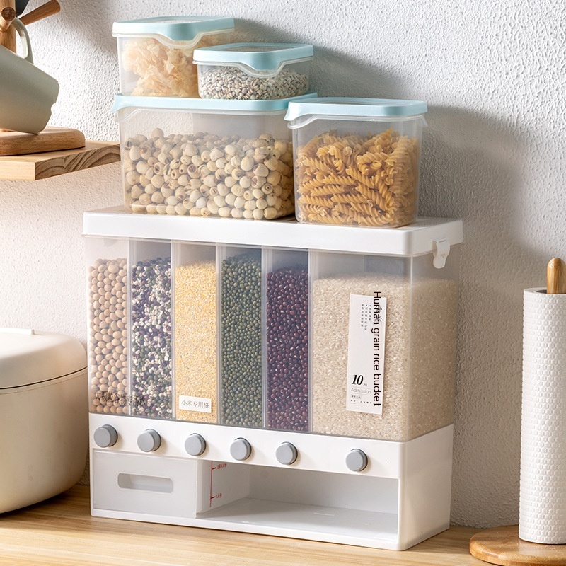 Sealed Kitchen Cereals Separated Storage Box — foto 21