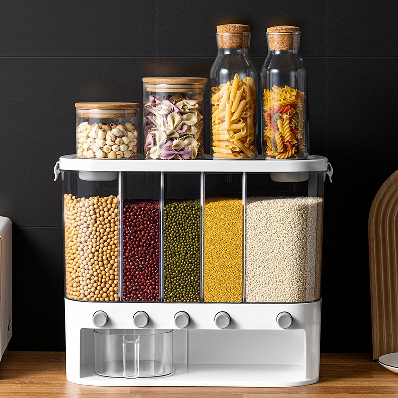 Sealed Kitchen Cereals Separated Storage Box — foto 2
