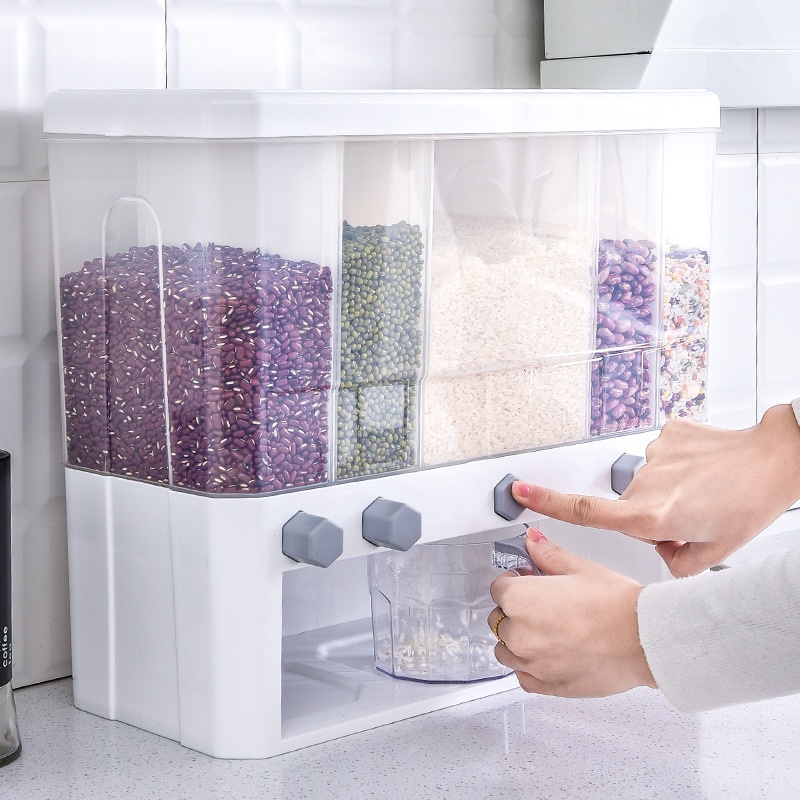 Sealed Kitchen Cereals Separated Storage Box — foto 8