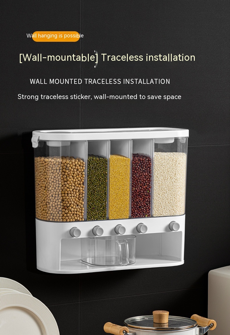 Sealed Kitchen Cereals Separated Storage Box — foto 29