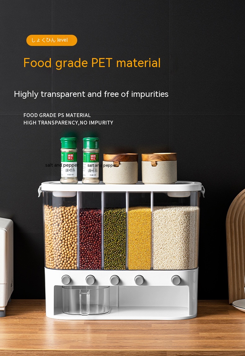 Sealed Kitchen Cereals Separated Storage Box — foto 19