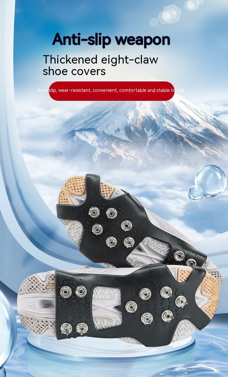 Outdoor Mountaineering Ice Fishing Snow Crampons Non-slip Shoe Cover - Image 5