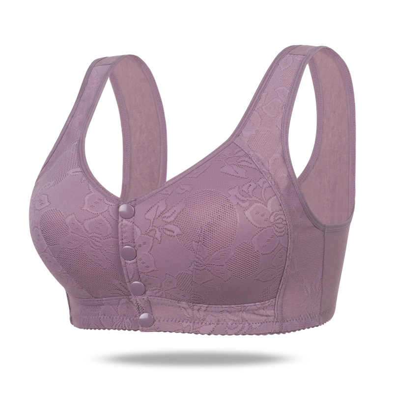 Title 2, Womens Soft Cotton Bra Front Buckle Underwear ...