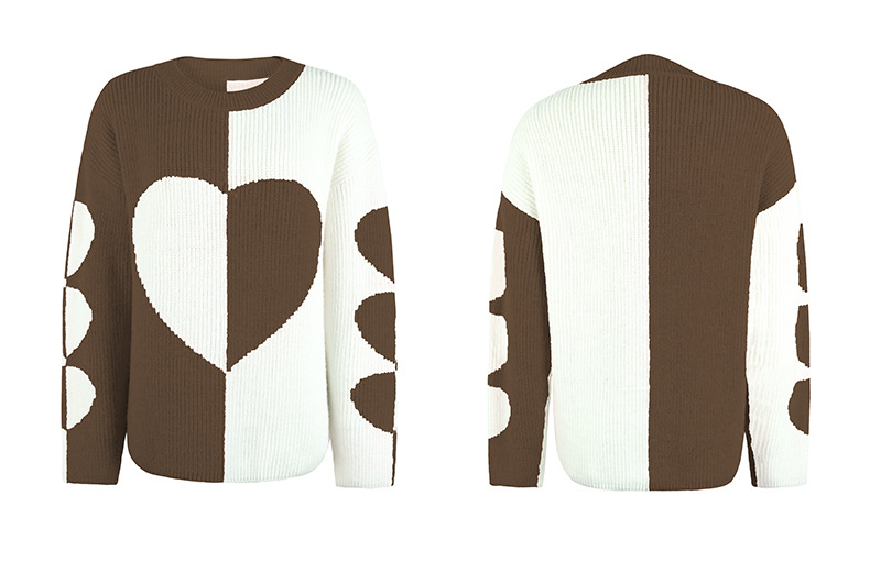 Title 10, Maglione a maniche lunghe con motivo Love europ...